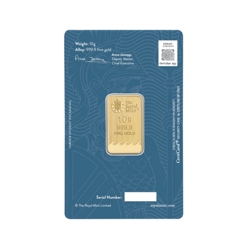 10g Gold Britannia Minted Bar (Brand New)